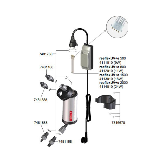 Eheim reeflex UV+e 500 Sterilizer - WiFi - AquaCave.com | AquaCave