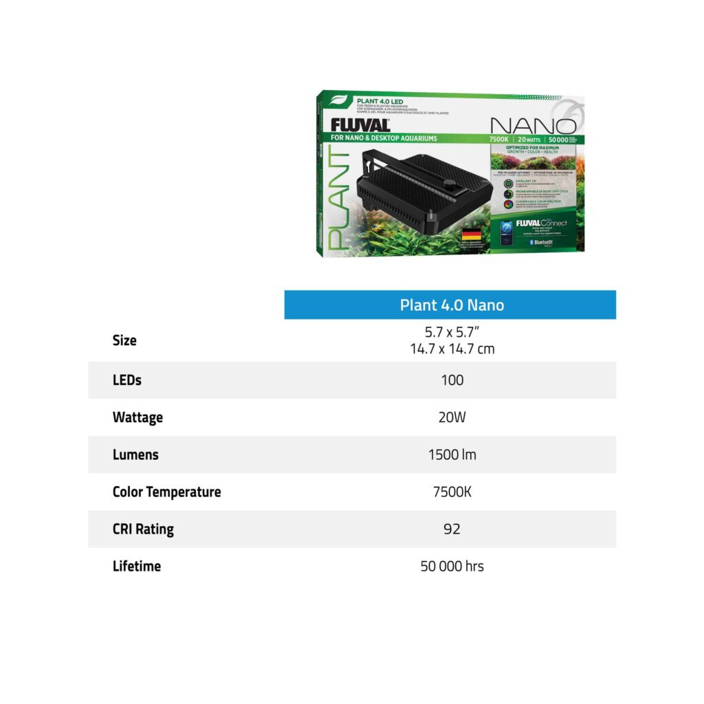Fluval Plant 4.0 LED Nano, 20W - AquaCave.com | AquaCave