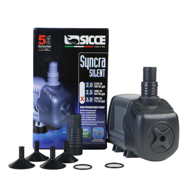 SYNCRA 3.0 ポンプ50hz Syncra Silent Water Pump 3.0 (714 gph) 9.9 ft. Head - Sicce