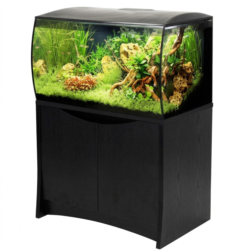 Fluval Flex 32 Gal. Full Kit w/Stand - Black - AquaCave.com | AquaCave