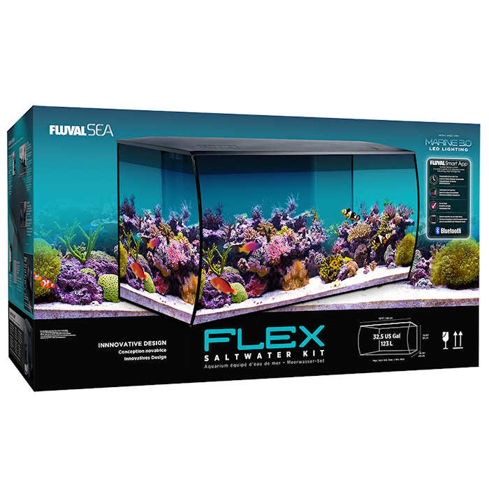 Fluval Sea Flex 32 Gal. Marine Aquarium Combo - Black - AquaCave