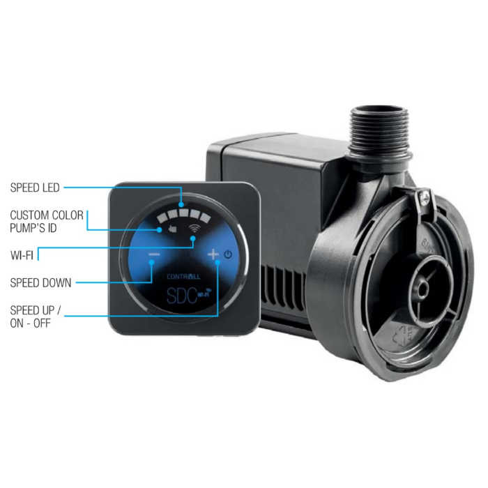 Sicce Syncra PSK SDC 1200 Controllable Skimmer Pump - AquaCave.com