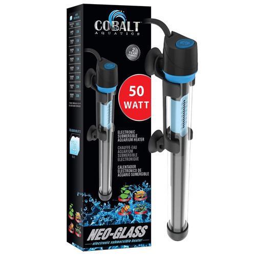 Cobalt Neo-Glass Submersible Aquarium Heater - 50 Watt