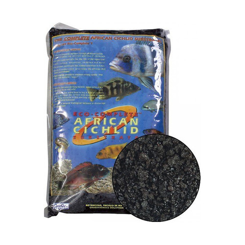 Caribsea EcoComplete African Cichlid Black 20 lbs.