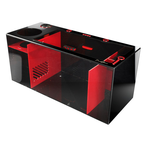 Bashsea SS-36 Signature Series Sump, 36 x 15 x 16 in. - Red/Black