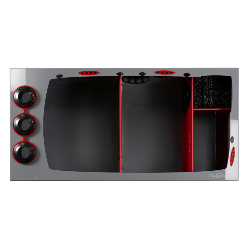 Bashsea SMS-3018 Smart Series Sump, 30 X 18 X 16 in. - Red/Gray