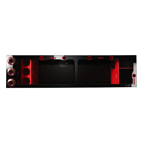 Bashsea SS-60 Signature Series Sump, 60 x 15 x 16 in. - Red/Black