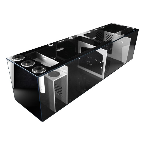 Bashsea SS-60 Signature Series Sump, 60 x 15 x 16 in. - White/Black