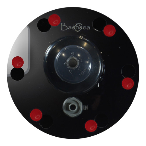 Bashsea 4-12 Waste Collector, 6 x 6 x 14 in. - Red/Black