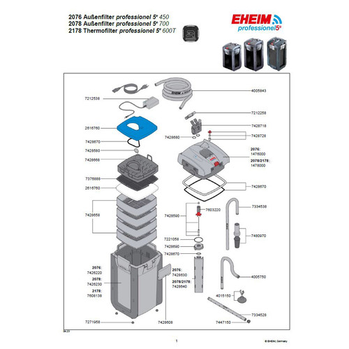Eheim Professionel 5e 450 Canister Filter