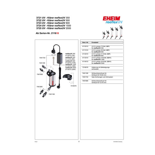 Eheim reeflexUV 500 UV Sterilizer