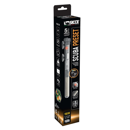 Sicce SCUBA Preset 150 - Submersible Heater - 150 Watt