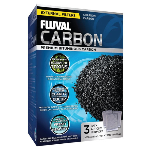 Fluval Activated Carbon, 100 gr., 3 Pack