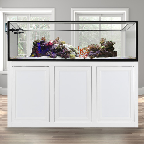 IM EXT 200 Peninsula Aquarium w/ APS Stand - White (Made to Order)