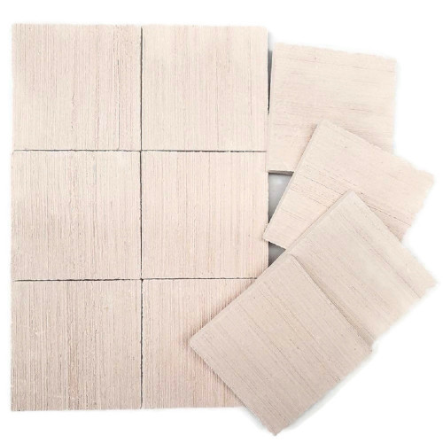 Ocean Wonders Ceramic Natural White XL 2" Coral Frag Tiles, 50 pcs.