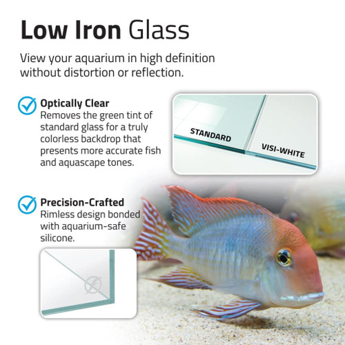 Fluval Visi-White Rimless Tank 60P 20 gal