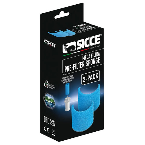 Sicce MEGA FILTRA replacement pre-filter Sponges (2unit)