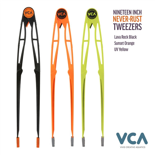VCA 19" Never-Rust Tweezers - Lava Rock Black (2nd Gen)