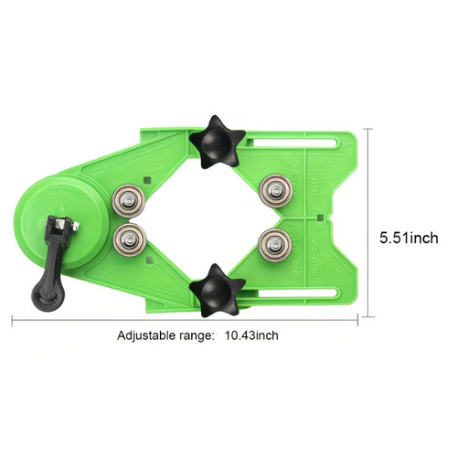Diamond Glass Bit Guide with 1 Suction Holder