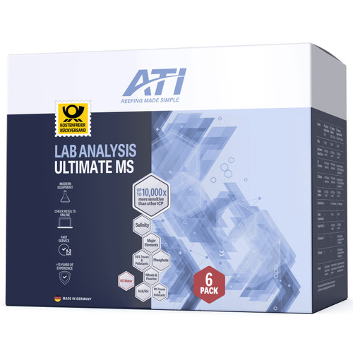 ATI ICP-MS Ultimate Lab Water Analysis (6-Pack) - With Return Shipping