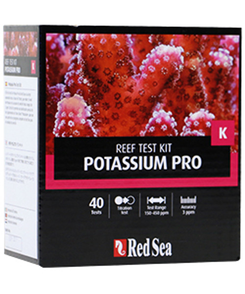 Red Sea Potassium Pro (K) - High resolution titrator Test Kit (40 tests) - incl. professional titrator
