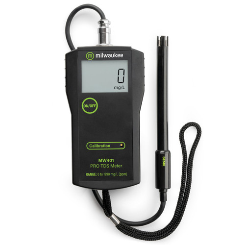 MW401 TDS Meter, Range: 0 1990 ppm With ATC by Milwaukee Instruments.