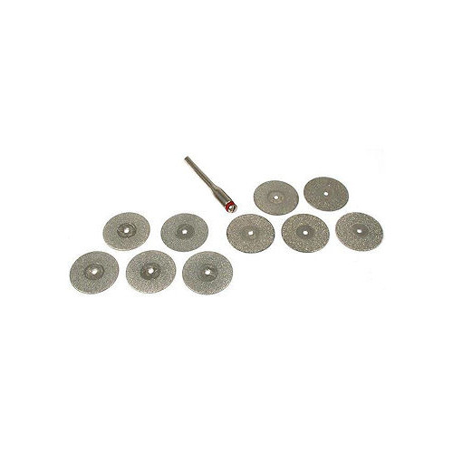 1 5/8" Diamond Coated Cutting Wheel Set, 10 Pcs.