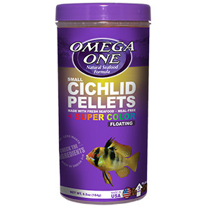 Omega One Small Cichlid Pellets Floating, 6.5 oz.