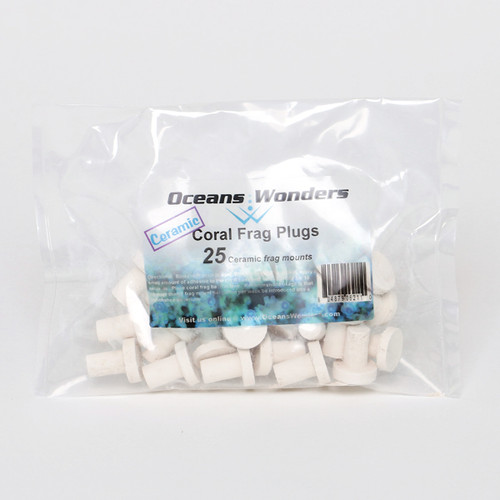 Ocean Wonders CERAMIC Coral Frag Plugs 25 pcs.