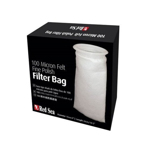 Red Sea 100 micron Felt Fine Polish filter bag - 4" x 10.5"