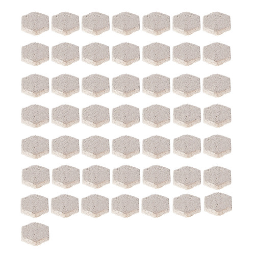 Brightwell Aquatics Xport-Ca R.E.E.F. Fifty (50) HeXiDiscs - 1.00"x1.75"x0.50" Hexagonal Discs for Frag Mounting