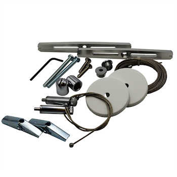AI Single Module HYDRA Hanging Kit - Black - AquaCave.com | AquaCave