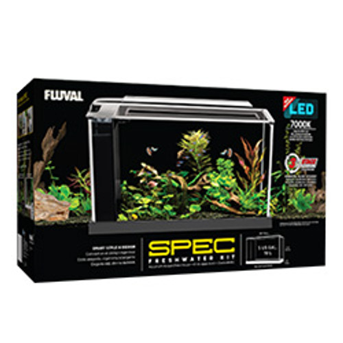 Fluval SPEC V Desktop Aquarium Kit - Black - 5 gal.