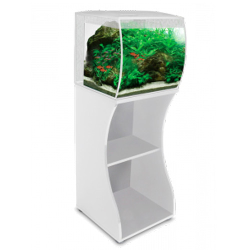 Fluval FLEX 57L 15 Gallon Aquarium Full Kit w/ White Stand