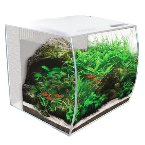 Fluval FLEX 57L Aquarium Kit, 15 gallon - White - AquaCave.com