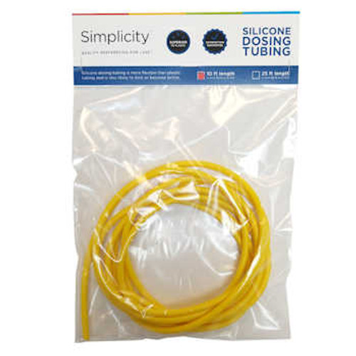 Simplicity Heavy-Duty Silicone Dosing Pump Tubing - Yellow - 10 ft.