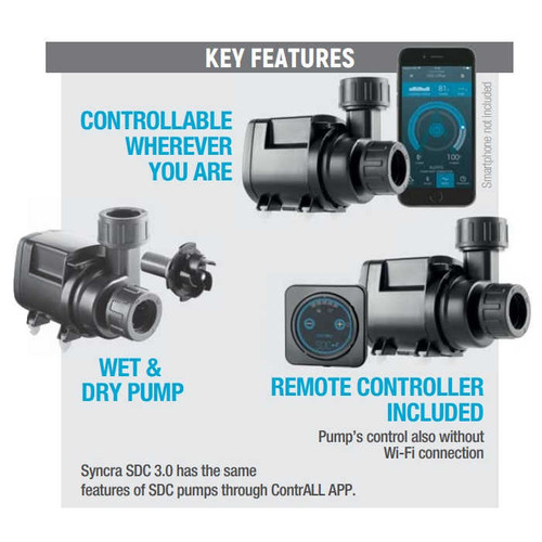 Sicce Syncra SDC 3.0 Controllable Water Pump 800gph