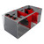 Bashsea SMS-3018 Smart Series Sump, 30 X 18 X 16 in. - Red/Gray