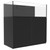 Fiji Cube 76 Gallon EXT Shallow Rimless Tank Package, Full Package - Black