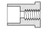 PVC Reducer Bushing, 2" Spig x 0.5" FTP