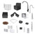 Fluval Kuhl Aquarium Kit, Black