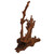 Malaysian Driftwood, Super WYSIWYG 13" x 13"