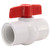 0.5" PVC Ball Valve, Thread x Thread