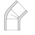 1.5" PVC Elbow SLIP x SLIP 45 degree