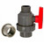 PVC Single Union Ball Valve 1.5"MPT x Socket/FPT