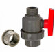 PVC Single Union Ball Valve 1"MPT x Socket/FPT