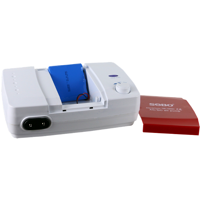 Non-Stop AC/DC Air Pump with Battery Backup - SB-10000 - AquaCave.com ...
