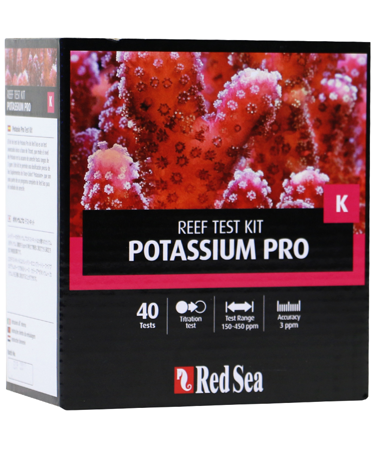 Potassium Testing Kit Color Scale Red Sea Potassium Pro (K) - High resolution titrator Test Kit (40 tests ...