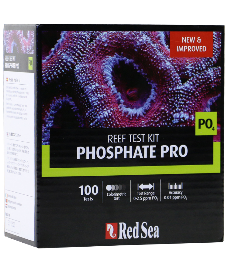 Red Sea Phosphate Pro (PO4) High Definition comparator test kit (100 ...
