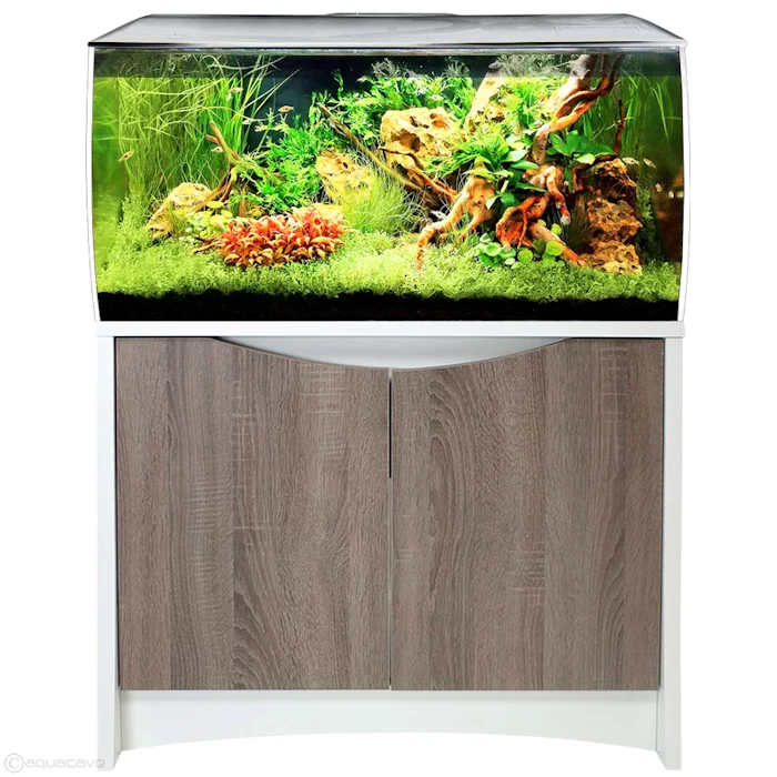 Fluval Flex 32 Gal. Full Kit w/Stand - White - AquaCave.com | AquaCave